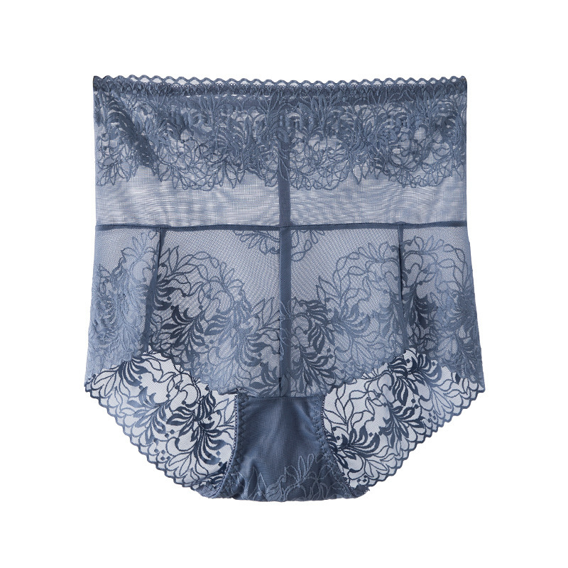 Γυναικεία δαντελένια εσώρουχα με ψηλή μέση για διαμόρφωση της κοιλιάς και ανύψωση γλουτών; διαπνοή, γρήγορο στέγνωμα; επένδυση από βαμβακερό καβάλο; νάιλον 70–80%