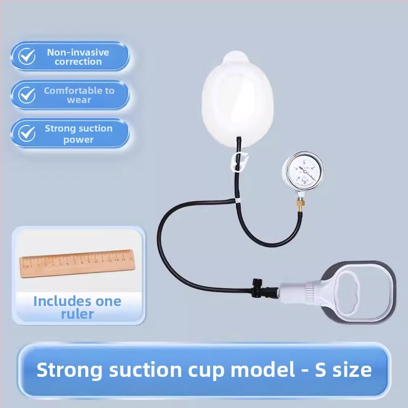 Коректор за фуниеобразен гръден кош с вакуумна чашка — силиконово тяло, модел YKS-4031, марка Medium