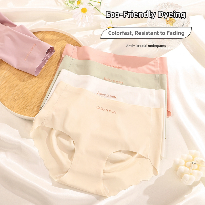 Dámske nohavičky Ice Silk, priedušné, stredný pás, hlavný materiál 90–95% nylon; rozkroková podšívka 80–90% hodváb Mulberry