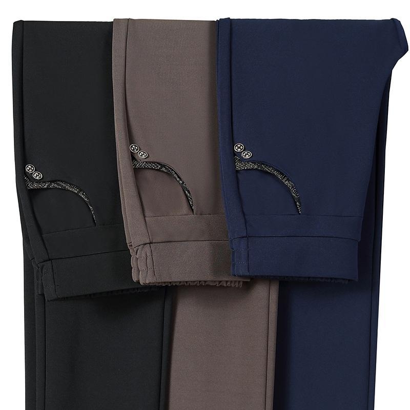 Dámske zimné nohavice s rovným strihom, elastický pás, hrubý polyester ≥95%, štýl temperament commuter