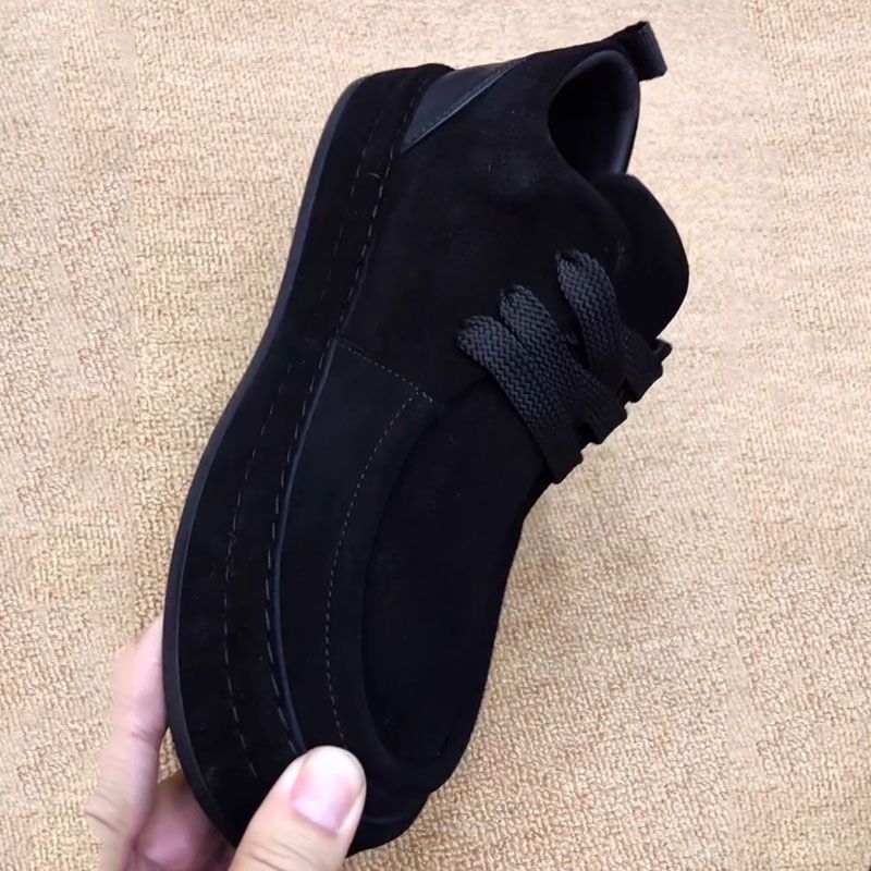 Muške casual kožne mokasine s oštrim nosom, gumena potplat, latex ulošak, jednobojne, niski profil
