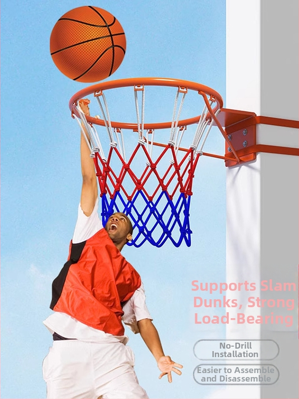 Stojan na basketbal s doskou, nehrdzavejúca oceľ, snap-on inštalácia, prenosný pre domáce použitie/park