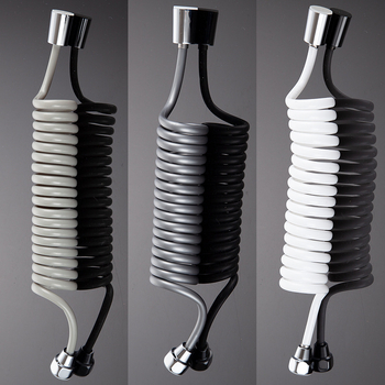 TPU телескопичен душ маркуч, с резба, модел RG010, 1.6 MPa, латунов конектор