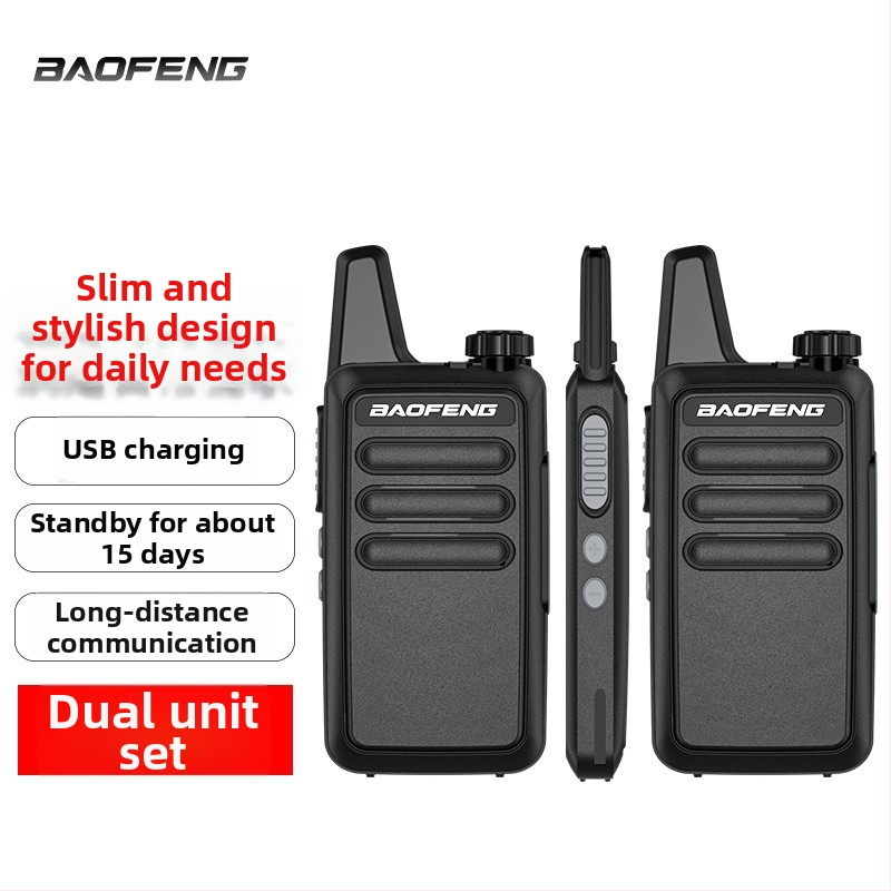 BF-888S PLUS analóg kézi walkie-talkie, dupla készlet, 5W, 16 csatorna, hatótáv 5–10 km