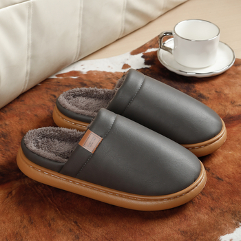 Παντόφλες για ενήλικες – Unisex, PU επάνω μέρος, σόλα EVA, παχύς πάτος, στρογγυλή μύτη