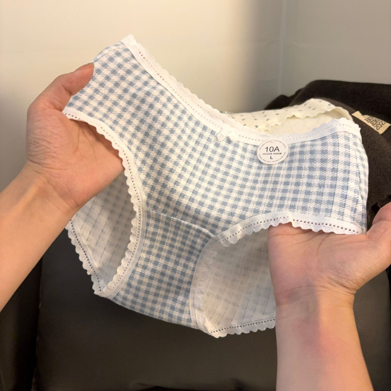 Dievčenské bavlnené boxerky s kvetinovým vzorom, antibakteriálne, stredná výška pásu