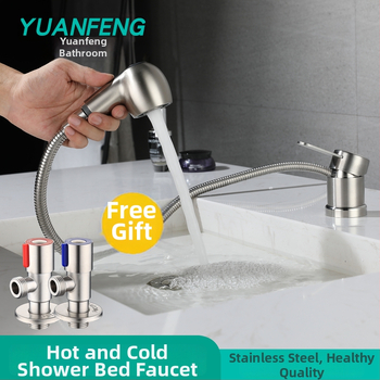 Кран за маса за шампоан – електрически смесител за гореща и студена вода, 304 неръждаема стомана, модел 10578811, единичен дизайн, CE сертифициран