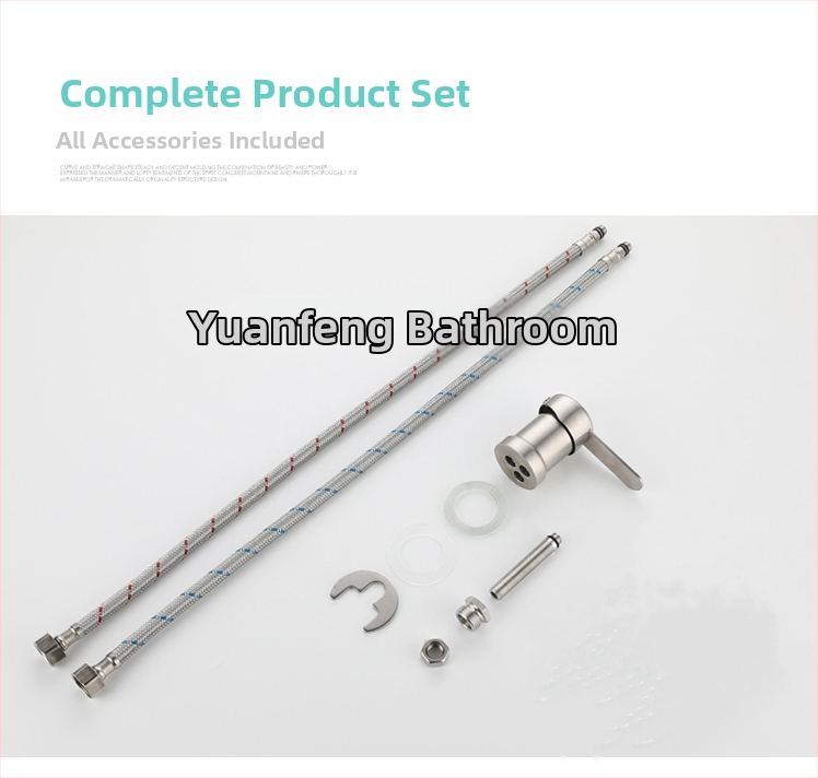 Кран за маса за шампоан – електрически смесител за гореща и студена вода, 304 неръждаема стомана, модел 10578811, единичен дизайн, CE сертифициран