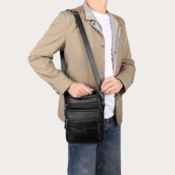 Geantă de umăr pentru bărbați din piele naturală | Piele de vită de prim strat | Căptușeală din piele | Pentru călătorii de afaceri | Respirabilă, Impermeabilă, Foarte ușoară, Rezistentă la uzură