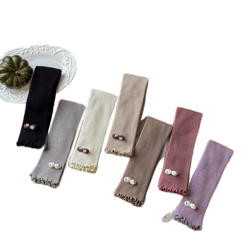 Κοριτσίστικα πλεκτά κολάν, φθινοπωρινή σεζόν, ψηλή μέση, μήκος 9/10, 80% χτενισμένο βαμβάκι