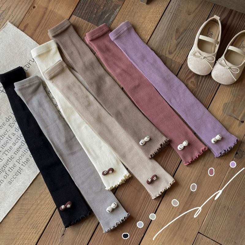 Κοριτσίστικα πλεκτά κολάν, φθινοπωρινή σεζόν, ψηλή μέση, μήκος 9/10, 80% χτενισμένο βαμβάκι