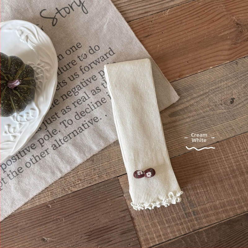 Κοριτσίστικα πλεκτά κολάν, φθινοπωρινή σεζόν, ψηλή μέση, μήκος 9/10, 80% χτενισμένο βαμβάκι