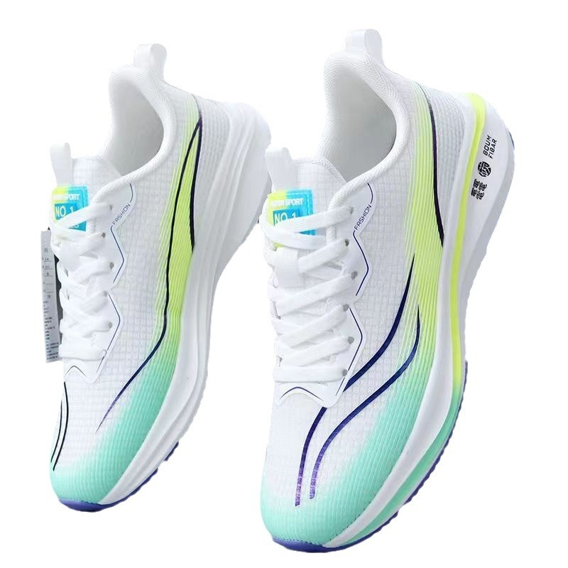 Ανδρικά παπούτσια για τρέξιμο – αναπνεύσιμο επάνω από πλέγμα, στρογγυλή μύτη, χαμηλό ύψος, επίπεδη φτέρνα, επιφανειακό άνοιγμα (αναπνεύσιμο επάνω από πλέγμα; στρογγυλή μύτη; χαμηλό ύψος; επίπεδη φτέρνα; επιφανειακό άνοιγμα)