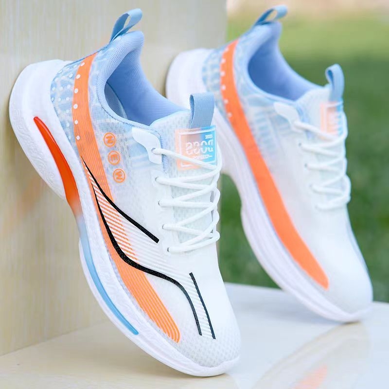 Ανδρικά παπούτσια για τρέξιμο – αναπνεύσιμο επάνω από πλέγμα, στρογγυλή μύτη, χαμηλό ύψος, επίπεδη φτέρνα, επιφανειακό άνοιγμα (αναπνεύσιμο επάνω από πλέγμα; στρογγυλή μύτη; χαμηλό ύψος; επίπεδη φτέρνα; επιφανειακό άνοιγμα)