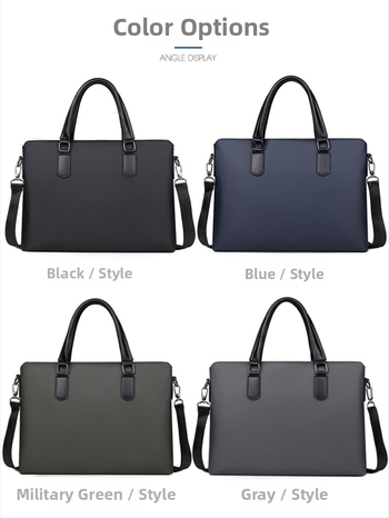 Επαγγελματική τσάντα εγγράφων με αδιάβροχο υλικό 900D φιλμ, επένδυση πολυεστέρα, ιμάντας crossbody, μονόχρωμο σχέδιο, Χειμώνας 2024, A Mountain