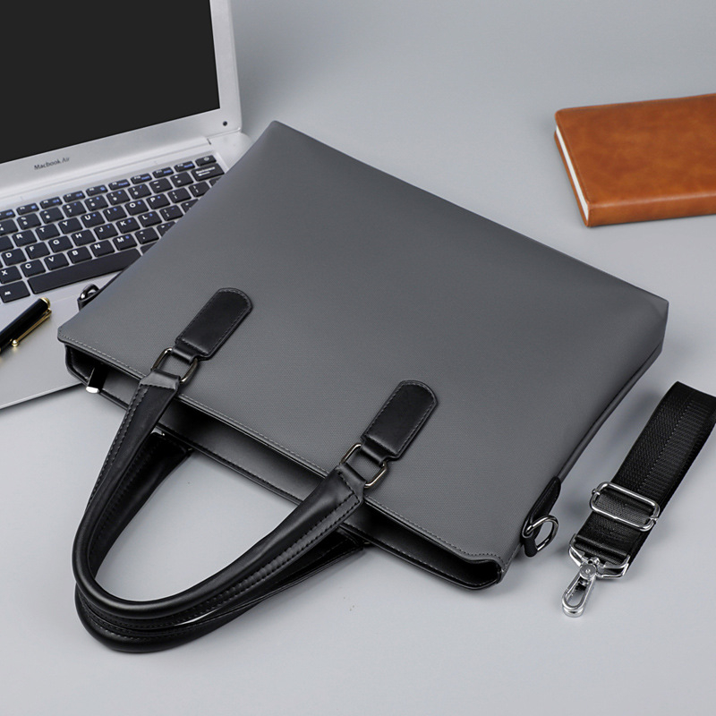 Επαγγελματική τσάντα εγγράφων με αδιάβροχο υλικό 900D φιλμ, επένδυση πολυεστέρα, ιμάντας crossbody, μονόχρωμο σχέδιο, Χειμώνας 2024, A Mountain