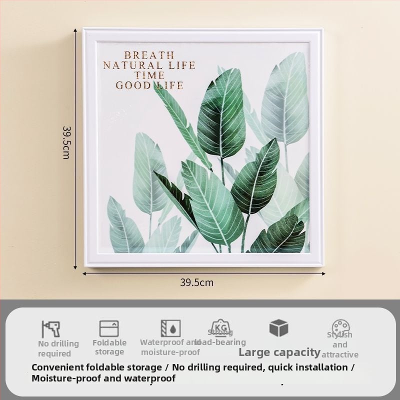 Raft de depozitare pentru baie - impermeabil, pliabil, 1 nivel, din plastic, încărcare 1–5 kg