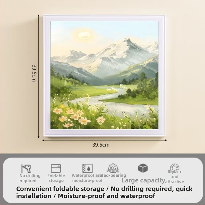 Raft de depozitare pentru baie - impermeabil, pliabil, 1 nivel, din plastic, încărcare 1–5 kg