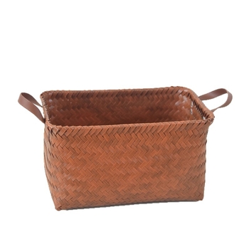 Съхранителна кошница за пране, памучна, винтидж стил, модел 036451, за одеяла и дрехи