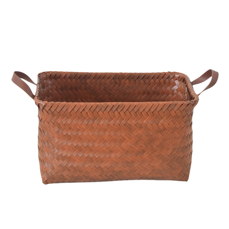 Съхранителна кошница за пране, памучна, винтидж стил, модел 036451, за одеяла и дрехи