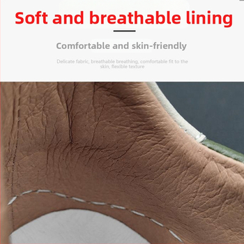 Ανδρικά μοκασίνια από γνήσιο δέρμα, χαμηλό προφίλ, Slip-On, στρογγυλή μύτη, καουτσούκ σόλα