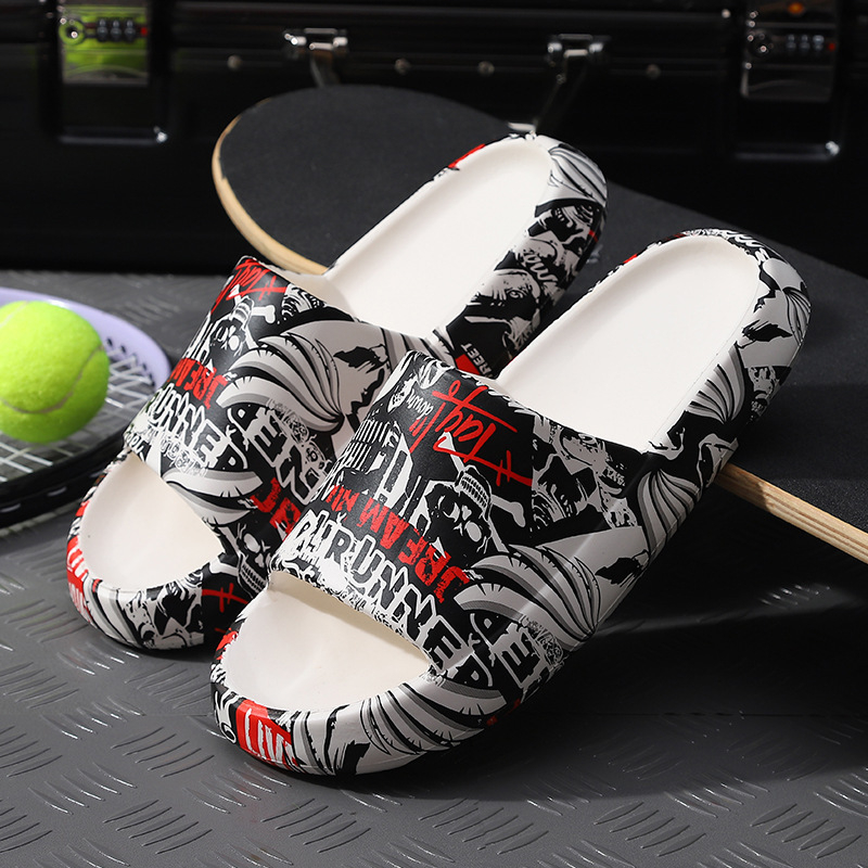 Muške PVC flip-flopice, Slip-On, casual za unutarnju i vanjsku upotrebu, protuklizna debela potplata (PVC gornji dio; PVC đon; Slip-On)