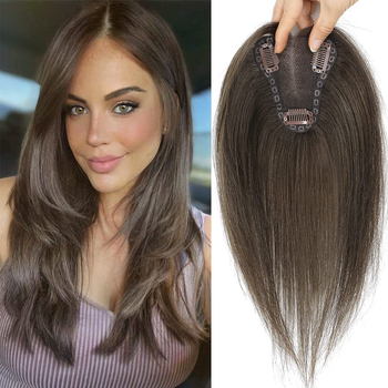 Ženska perika u stilu Europe–Amerika s bangs za pokrivanje sijedih, lagana, nevidljiva, prirodno pahuljasta frizura; Model: Boyfriend; Materijal: vlakna otporna na visoke temperature; Tip kose: ravna; Obrada: mehanizam; Bojanje ili peglanje nije preporučen