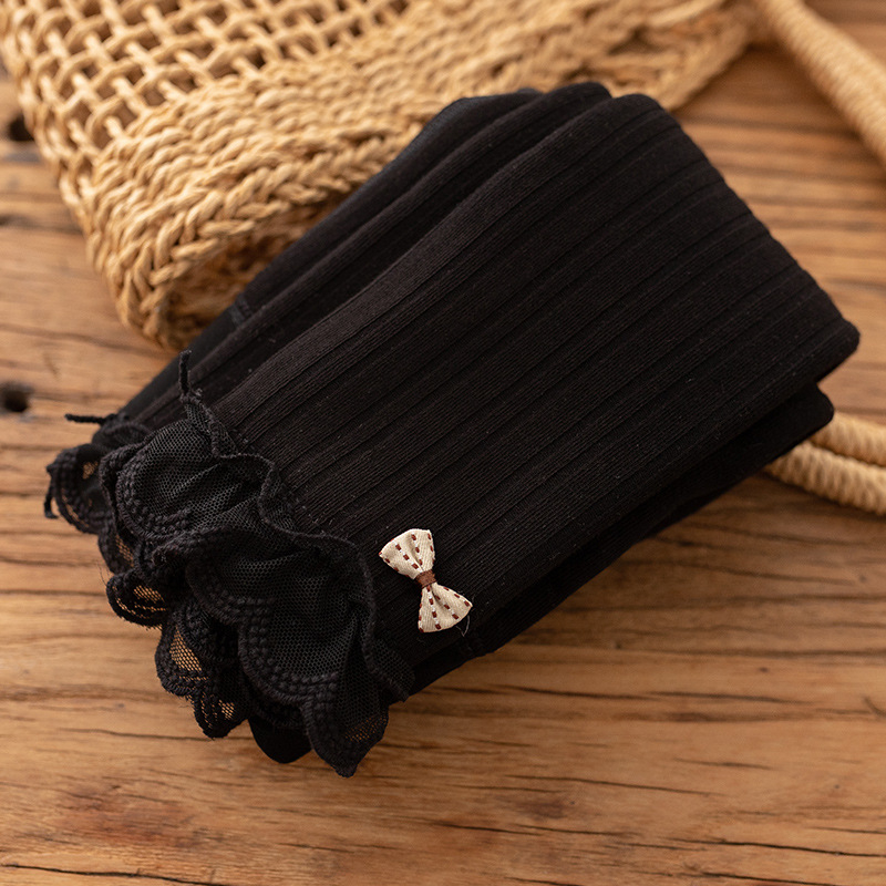 Κορίτσια cropped κολάν από βαμβάκι με μέση στη μέση, κάθετες ρίγες, 88% βαμβάκι