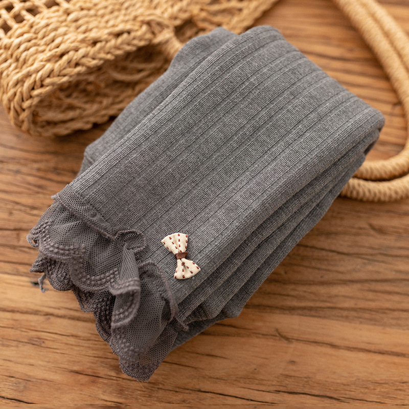 Κορίτσια cropped κολάν από βαμβάκι με μέση στη μέση, κάθετες ρίγες, 88% βαμβάκι