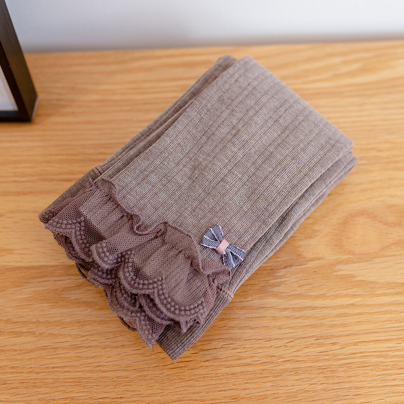 Κορίτσια cropped κολάν από βαμβάκι με μέση στη μέση, κάθετες ρίγες, 88% βαμβάκι