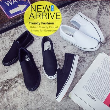 Férfi vászon casual slip‑on cipő, légáteresztő felső, gumírozott talp