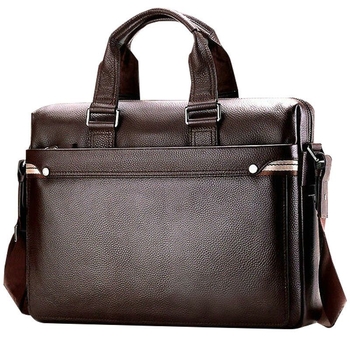 Επιχειρηματική τσάντα από PU υλικό, επένδυση από δέρμα βοοειδών, σχέδιο χιαστί/χειρός, μεγάλη χωρητικότητα, κατάλληλη για επαγγελματικά ταξίδια