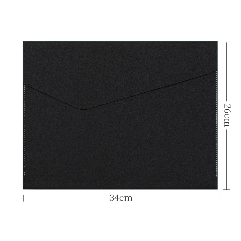 Τσάντα εγγράφων Huicai Stationery από PU δέρμα, κλείσιμο με κουμπιά, κεκλιμένος σχεδιασμός (Μάρκα: Huicai Stationery; Υλικό: PU δέρμα; Τύπος κλεισίματος: κουμπιά; Σχεδιασμός: κεκλιμένος)