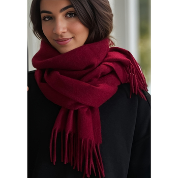 Zimski šal u klasičnom britanskom stilu sa resicama, topao i svestran za parove (Materijal: Poliester; Pletenje: Warp knitting; Sezona: Zima; Stil: Fashion Commuter, Elegantno, Minimalističko).