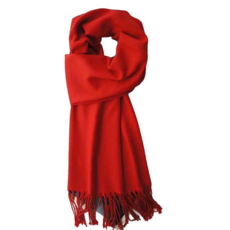 Zimski šal u klasičnom britanskom stilu sa resicama, topao i svestran za parove (Materijal: Poliester; Pletenje: Warp knitting; Sezona: Zima; Stil: Fashion Commuter, Elegantno, Minimalističko).
