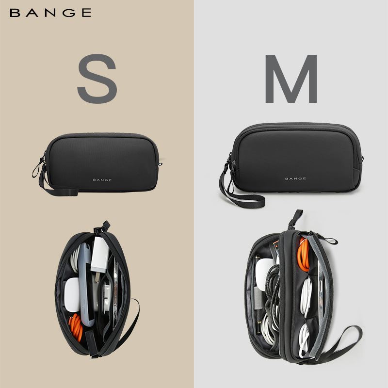 Geantă clutch de călătorie pentru cabluri digitale – compartimente multiple, ultra-ușoară, material tip film, căptușeală din poliester