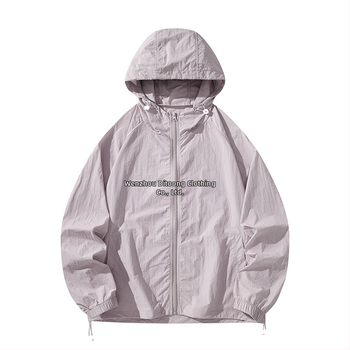 Tricou cu glugă pentru protecție solară, ușor de vară, 100% poliester, mâneci lungi