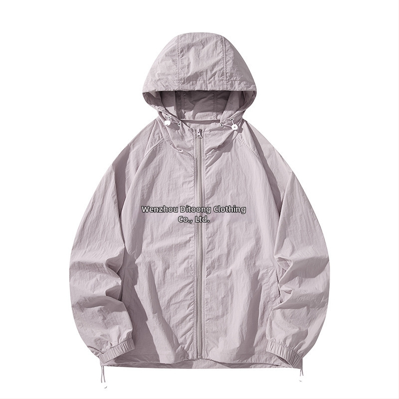 Pánska kapucňová košeľa s ochranou proti slnku, ľahká letná, 100% polyester, dlhé rukávy