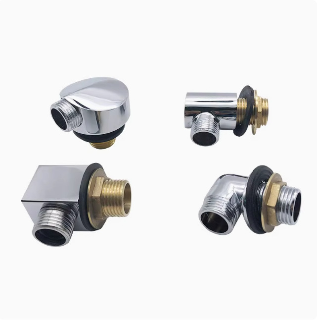 Bakreni adapter za tuš, model 6001-3, suvremeni minimalistički stil, radna temperatura 80°C