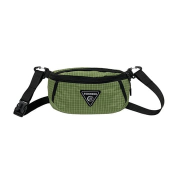 Muška torbica za prsa s crossbody remenom, karirani najlon, prozračna, vodootporna, ultra lagana, kompatibilna s 10-inčnim prijenosnim računalom