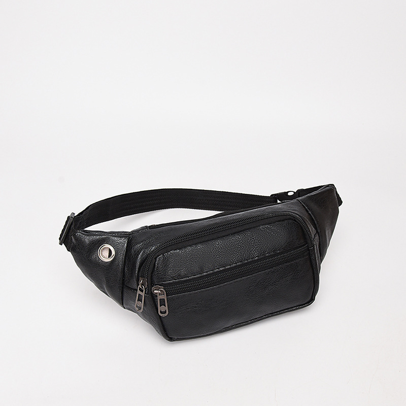 Sportska torba za struk s velikim kapacitetom, PU materijal, vodootporna, zaštita od krađe, unisex, za trčanje