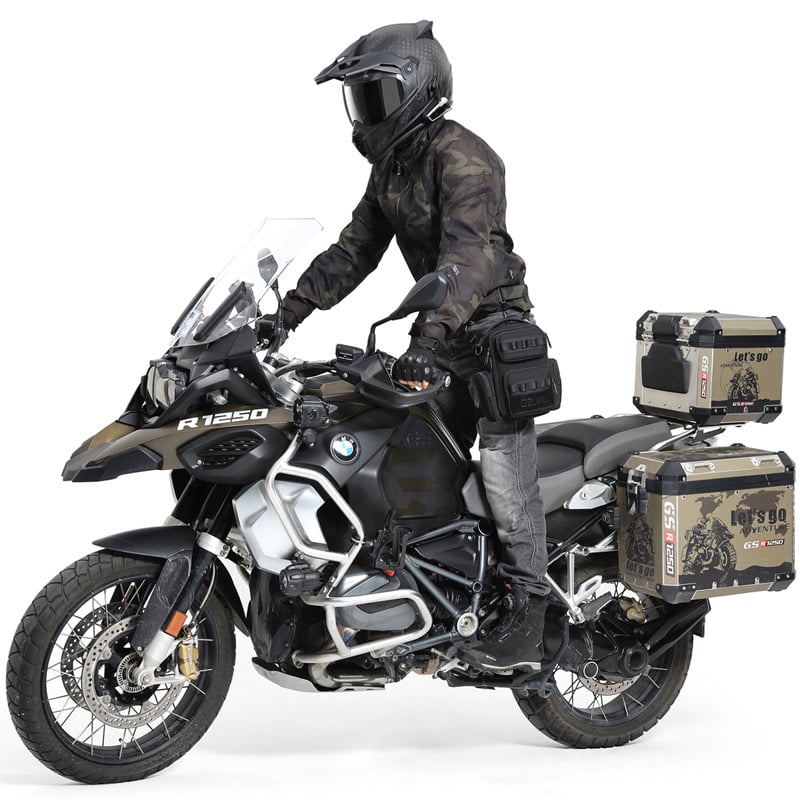 Taktična torbica za nogu za motocikl; materijal Oxford; vodootporna; otporna na habanje; otporna na rezanje; podstava od poliestera.