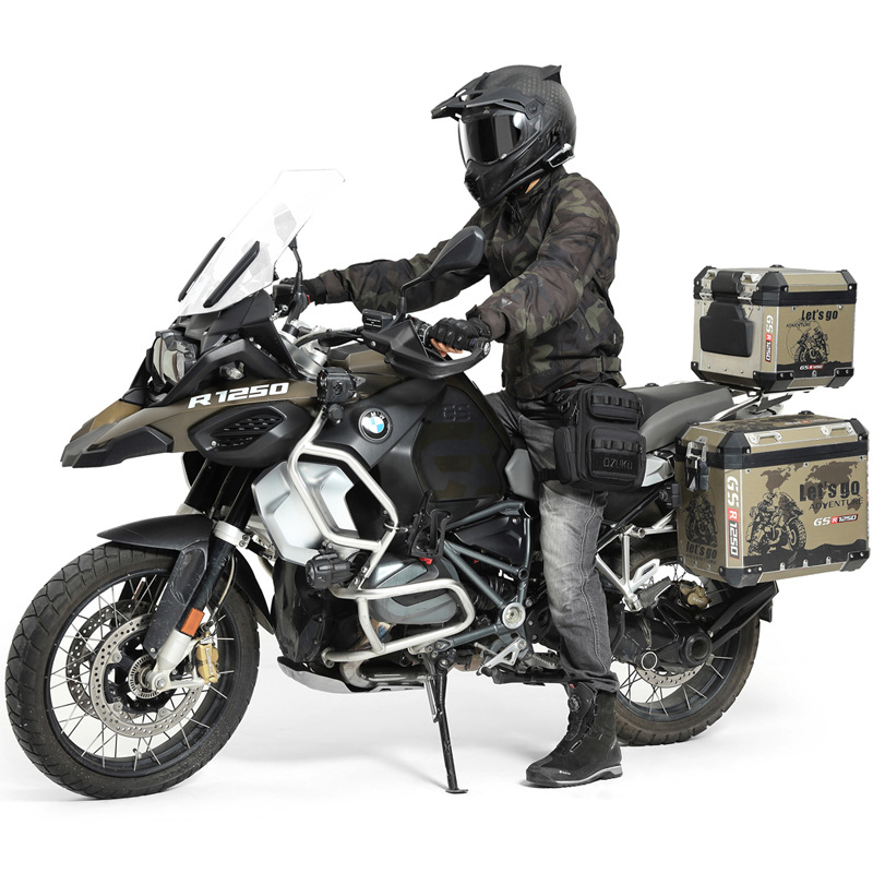 Taktična torbica za nogu za motocikl; materijal Oxford; vodootporna; otporna na habanje; otporna na rezanje; podstava od poliestera.