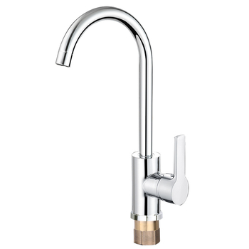 Zmiešavací kuchynský faucet, meď, keramický kartušový ventil, zvislá inštalácia, 0–100 °C, 1,6 MPa