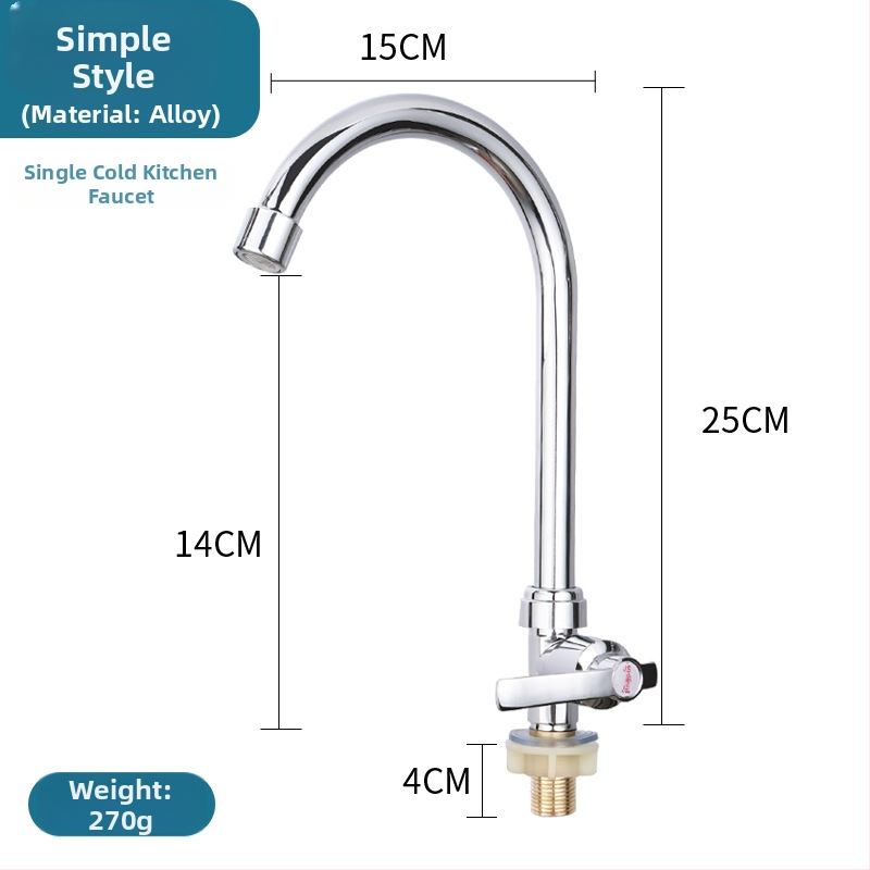 Zmiešavací kuchynský faucet, meď, keramický kartušový ventil, zvislá inštalácia, 0–100 °C, 1,6 MPa