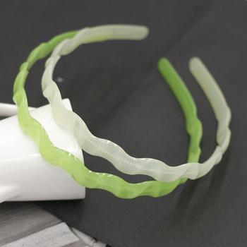 Дамска лента за глава от пластмаса/смола, ръчна изработка, противоскользящ зъбчат дизайн, стил Япония и Корея, свеж и сладък аксесоар за прическа за жени