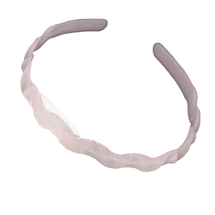 Дамска лента за глава от пластмаса/смола, ръчна изработка, противоскользящ зъбчат дизайн, стил Япония и Корея, свеж и сладък аксесоар за прическа за жени