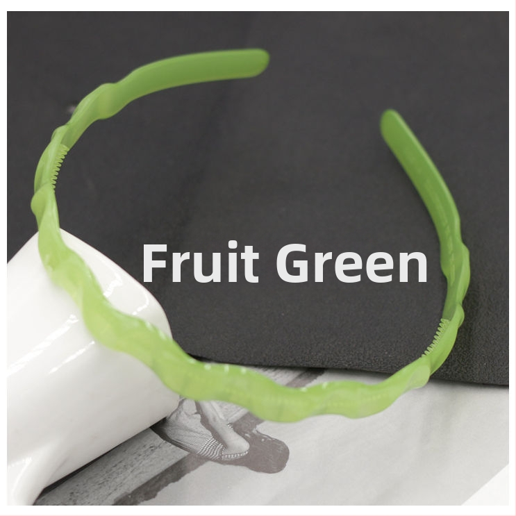 Дамска лента за глава от пластмаса/смола, ръчна изработка, противоскользящ зъбчат дизайн, стил Япония и Корея, свеж и сладък аксесоар за прическа за жени