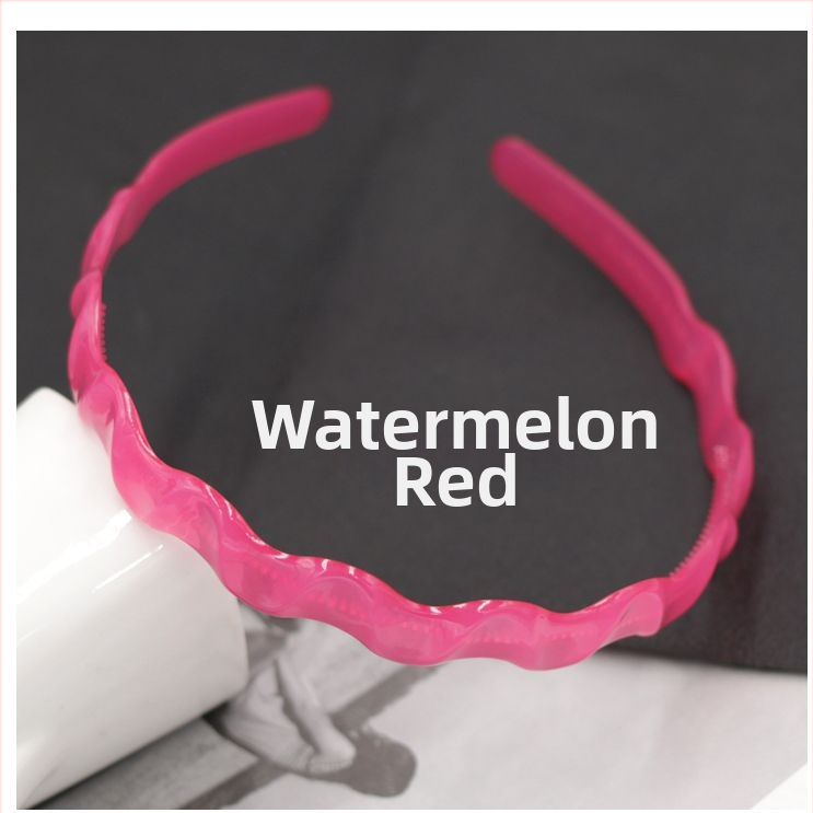 Дамска лента за глава от пластмаса/смола, ръчна изработка, противоскользящ зъбчат дизайн, стил Япония и Корея, свеж и сладък аксесоар за прическа за жени