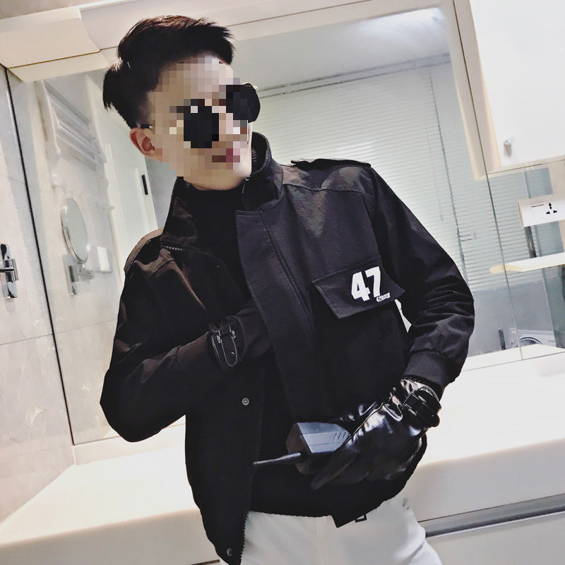 Μπουφάν baseball από corduroy με γούνα κουνελιού, κορεατικό στυλ, στενή γραμμή, κουκούλα, πέτο